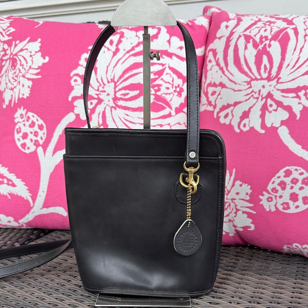 American Executive vintage Black Leather Handbag